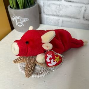 Vintage TY Beanie Baby Snort The Bull 1995